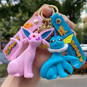 Porte-clés <span class=keywords><strong>Pok</strong></span>émon Famille Eevee <span class=keywords><strong>Pikachu</strong></span>, Pendentif de Sac, Figurine - Product Image 2