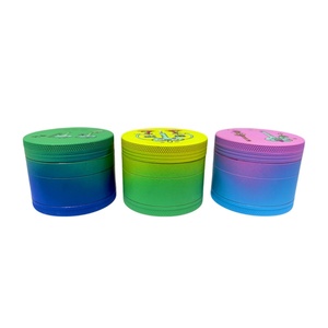 Round Zinc Alloy Dry <b>Herb</b> <b>Grinder</b> With Colorful Design And Sharp Teeth For Smooth Grinding - Product Image 6