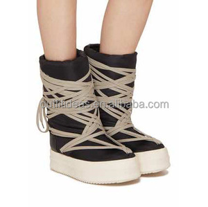 Enveloppant À Lacets Bigrocks Conception Exagérée Plate-Forme <span class=keywords><strong>De</strong></span> Luxe Hommes Skiwear Hommes En Cuir Noir Bottes <span class=keywords><strong>De</strong></span> Neige Hommes Bigrocks Bottes <span class=keywords><strong>De</strong></span> <span class=keywords><strong>Ski</strong></span> - Product Image 1