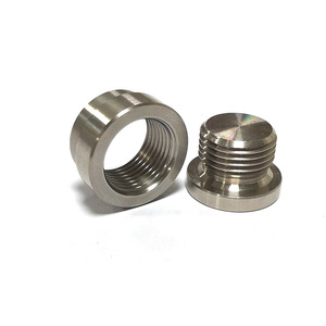 M18X1.5 Threaded 304 Stainless Steel Exhaust Pipe Welding Nut And <b>Plug</b> Assembly For Car Repair <b>Replacement</b> - Product Image 4
