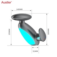 Nouveau Design UFO Forme Pistolet Gris Multifonctionnel 4 Modes Monotrou Moderne Salle De Bains Bassin D'eau Robinet