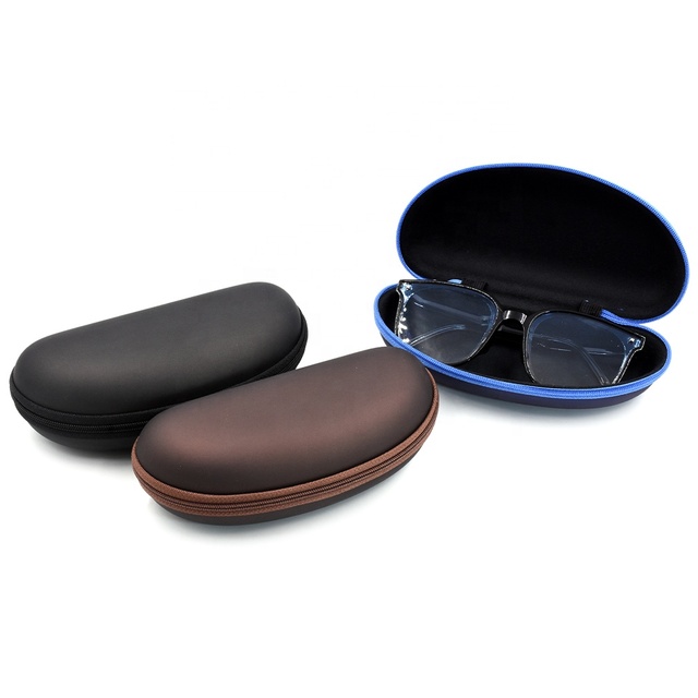 Bestpackaging  Custom Pu Leather Surface Eva Hard Sunglasses Box with logo Waterproof  Shockproof Eyeglass case Eva Box Zipper