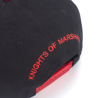 Gorra trucker snapback personalizada de 6 paneles estructurada con parche bordado y visera plana para fabricantes de gorras al por mayor