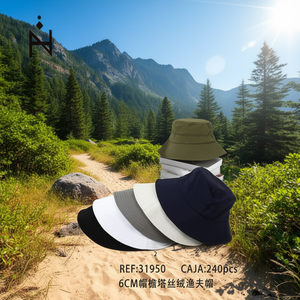 Cappello da Pescatore in Velluto Tower con Tesa di 6 Cm, Unisex, per Protezione Solare all'Aperto - Product Image 3