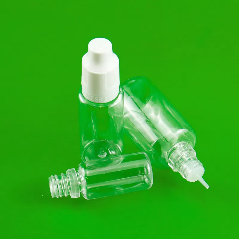 Boş sıkmalı damlalık sıvı şişe uzun ince boyun PET plastik şişe imalat