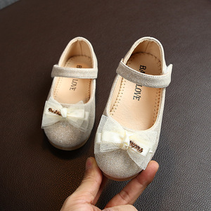 Nuove Ballerine Primaverili e Autunnali a Strato Singolo per Bambine con Chiusura a Strappo, Scarpe da Principessa Luminose e Traspiranti - Product Image 3