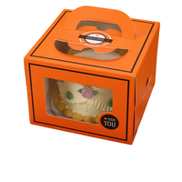 Dossiers en papier kraft personnalisés avec logo imprimé et fenêtre, emballage pour pâtisserie, cupcakes, macarons, aliments en conserve - Taille et couleur personnalisées