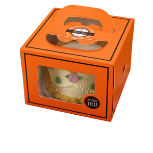 Carpeta de Papel Kraft con Logotipo Impreso Personalizado y Ventana, Empaque para Pastelería, Cupcakes, Macarons, Alimentos Enlatados - Tamaño y Color Personalizables - Product Image 5