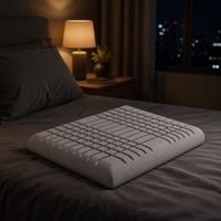 Oreiller ergonomique en mousse à mémoire de forme à rainures, haute résilience, pour le soin du cou, pour le sommeil quotidien des adultes