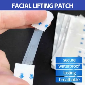 Cerotti Adesivi Invisibili per Lifting Istantaneo del Viso a V, Nastro per Lifting del Doppio Mento e Collo, 40 Pezzi/Confezione - Product Image 2