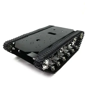 TS700 Theo Dõi Robot Chassis Kim Loại Theo Dõi Robot Tank Với Động Cơ Mã Hóa Đĩa Với Điều Khiển Từ Xa