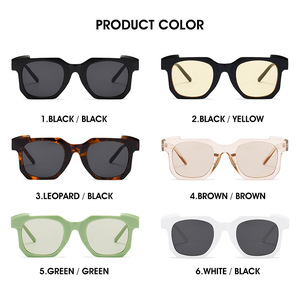 Mới hợp thời trang thiết kế của phụ nữ thời trang Sunglasses với UV400 ống kính PC Khung trong hình dạng không đều - Product Image 2