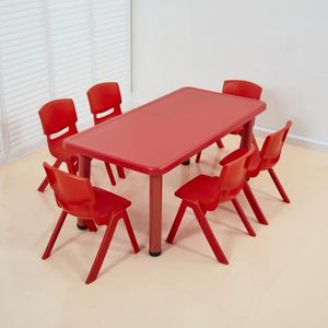 Muebles escolares, escritorio y silla para estudiantes, juego de plástico multifuncional, seguro, ideal para uso en el aula - Product Image 2