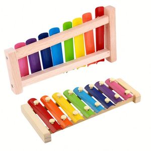 2026 Promotion Hand-Struck Xylophone Colorful Compact Musical Instruments <b>Wooden</b> Hand-Struck Xylophone for Infants and Toddlers - Product Image 2