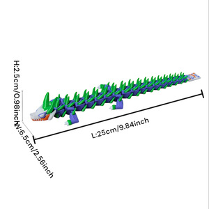 Vashine 3D in <span class=keywords><strong>Joker</strong></span> rồng động vật đầy màu sắc đồ chơi 3D hành động hình đồ chơi thân thiện với môi Vật liệu sáng tạo rồng toi - Product Image 6