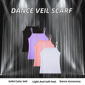 Velo de Danza del Vientre Unisex de Spandex de Color Sólido y Textura Ligera para Espectáculos de Danza, Accesorios de Disfraces - Product Image 2