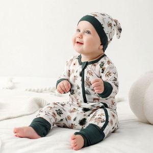 Pijama de Bambú Orgánico Personalizado para Bebés, Traje de Dormir para Niños Pequeños, Pijama de Bambú con Cremallera para Bebés - Product Image 6