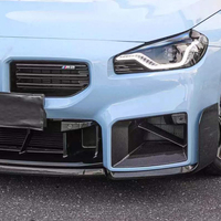 Conduit d'air avant en fibre de carbone sèche style MP pour BMW G87 M2, grille de ventilation inférieure en carbone brillant ou mat, kit carrosserie