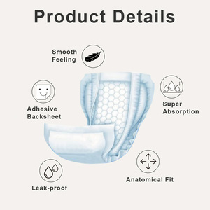 AIMISIN Protège-slips unisexes pour l'incontinence, forme calabash, super absorbants, <span class=keywords><strong>anti</strong></span>-fuites, qualité usine - Product Image 2