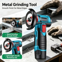 Mini-meuleuse d'angle sans fil rechargeable, machine de découpe et de meulage portable, outil électrique pour atelier et travaux de réparation