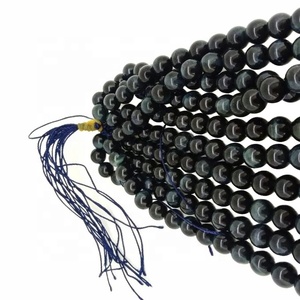 <span class=keywords><strong>Tigre</strong></span> blu con occhio di gatto perline 8mm pietra preziosa rotonda all'ingrosso - Product Image 2