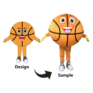 Costumes de mascotte de personnage de dessin animé en peluche personnalisés adultes de haute qualité publicité activité sportive costume de mascotte de basket-ball - Product Image 1