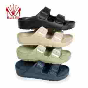 Sandales légères imperméables en EVA à deux brides avec boucles réglables, semelle antidérapante et coussinée pour la plage et la piscine - Product Image 5