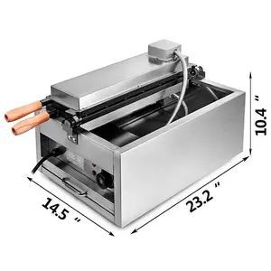 110V Taiyaki Nhà Sản Xuất Nhật Bản Cá Hình Bánh Kem Waffle Máy Sáu Trạm