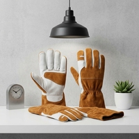 Gants de sécurité Jianlong fabriqués en Chine, en coton texturé imitation peau de mouton, 180g d'épaisseur, manchette droite 24cm, anti-piqûres, anti-vibrations