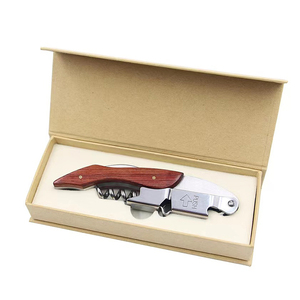 <span class=keywords><strong>Tire</strong></span>-<span class=keywords><strong>Bouchon</strong></span> Sinowin en Palissandre Rouge, Ouvre-Bouteille à Vin avec Coffret Cadeau Noir et <span class=keywords><strong>Tire</strong></span>-<span class=keywords><strong>Bouchon</strong></span> Serveurs de Bouteille en Bois en Acier Inoxydable - Product Image 3