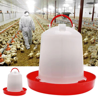Mangeoire automatique en plastique épaissi pour volailles, seau d'alimentation pour poulets, canards, oies, cailles, fournitures d'élevage pour toutes les exploitations avicoles