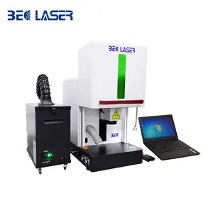 Raycus Fibra Laser Marcação e Máquina de Gravura para Ouro Metal Madeira Fechado Automatizado Couro 3D 30W 60W 80W 100W Motorizado