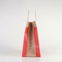 Sac écologique kraft avec finition UV Sacs en papier kraft imprimés sur mesure Sacs à provisions kraft imprimés sur mesure