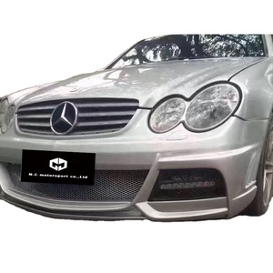 Kit carrosserie style WD en fibre de verre avec pare-chocs avant et arrière, jupes latérales et feux antibrouillard LED pour Mercedes Benz CLK-CLASS <span class=keywords><strong>W209</strong></span> CLK63 <span class=keywords><strong>AMG</strong></span> - Product Image 1