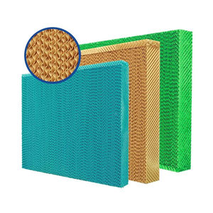 Panel de Enfriamiento Evaporativo con Ventilador de Extracción para Granjas Avícolas, Papel Kraft Preimpregnado, Color Marrón, Tamaño 2000*600*150mm - Product Image 1