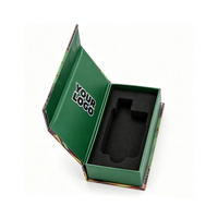 Boîte rigide à rabat avec logo personnalisé, fermeture magnétique, emballage avec insert en mousse pour l'emballage de produits jetables, prix d'usine
