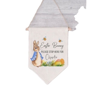 ธงผ้าใบแคนวาสขนาด 25x30 ซม. สำหรับเทศกาลอีสเตอร์ ปี 2024 รับผลิตตามสั่ง ขายส่ง คุณภาพสูง พร้อมเสาธงไฟเบอร์กลาส ออกแบบโลโก้ใหม่ - Product Image 6