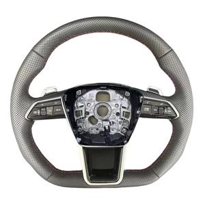 Volante de cuero de alta calidad para modelos Audi A6 C8 RS Q7 Q8 SQ7 SQ8 A7L A8 S6 S7 RS7 RS6 A3 A4 A5 B8 Q5 TT Q3 <span class=keywords><strong>A1</strong></span> B8.5 - Product Image 1
