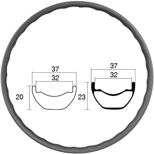 OEM 29er Carbon MTB Bike Rim Hookless Tubeless Ready Súper ligero 700C Fácil instalación T700 T800 Trail Freno de disco Super - Product Image 1