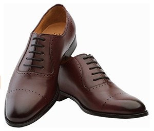 รองเท้าหนังแท้แบบกึ่งโบรกสำหรับผู้ชาย รุ่น DS07 ทำมือ - Product Image 5