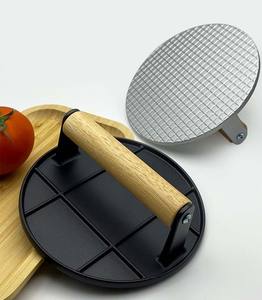 Presse à hamburgers en fonte robuste pour galettes de viande - Product Image 5