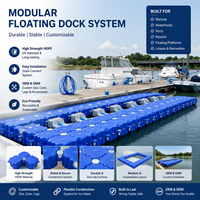 Dock flottant en plastique HDPE pour jet ski et ponton, quai flottant pour marina, pontons flottants pour lacs, pontons flottants pour vagues fortes