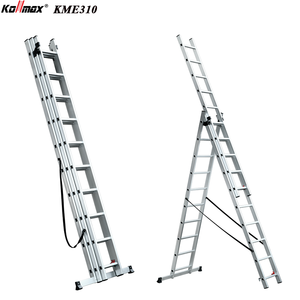 <span class=keywords><strong>Échelle</strong></span> d'extension industrielle 3*10 étapes 3 sections <span class=keywords><strong>Échelle</strong></span> <span class=keywords><strong>multifonction</strong></span> pliable en aluminium <span class=keywords><strong>avec</strong></span> EN131 - Product Image 1