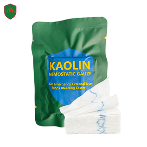 من المصنع مباشرة OEM شاش كاولين رضوض سريع مرقئ شاش طوارئ معقم Z-Fold شاش كاولين مرقئ - Product Image 5