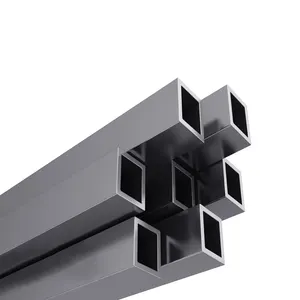 Tuyau en acier rectangulaire et carré à Section creuse en fer noir en métal soudé au carbone doux s275200x200 Tube carré galvanisé de calibre 16