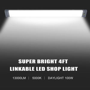 <b>LED</b> Batten Light 100W 120W 1.1m Ceiling Surface Mounted Slim <b>LED</b> <b>Tube</b> Lights 5000K Neutral White for Office, Shop, Garage, - Product Image 5