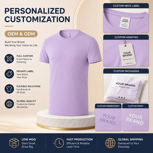T-shirt personnalisé avec logo, 210 GSM, mélange de coton Lyocell, tailles XS-6XL, grandes tailles, 16 couleurs, OEM ODM, ultra doux, respirant, tee-shirt uni - Product Image 5