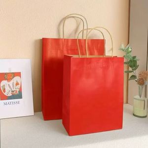 Bolsa de Compras de Cartón Kraft al por Mayor, Venta Directa de Fábrica, Bolsa de Papel Kraft con Asa, Suministro a Granel para Exportación - Product Image 1