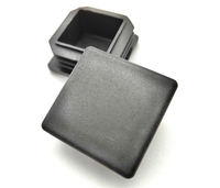Capuchon d'extrémité carré en plastique LDPE 50x50 2x2 pouces pour tube en acier dans les raccords de tuyauterie
