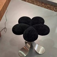 Tabouret de maquillage contemporain en acier inoxydable de qualité supérieure Chaise de coiffeuse simple pour chambres de luxe et villas de maître